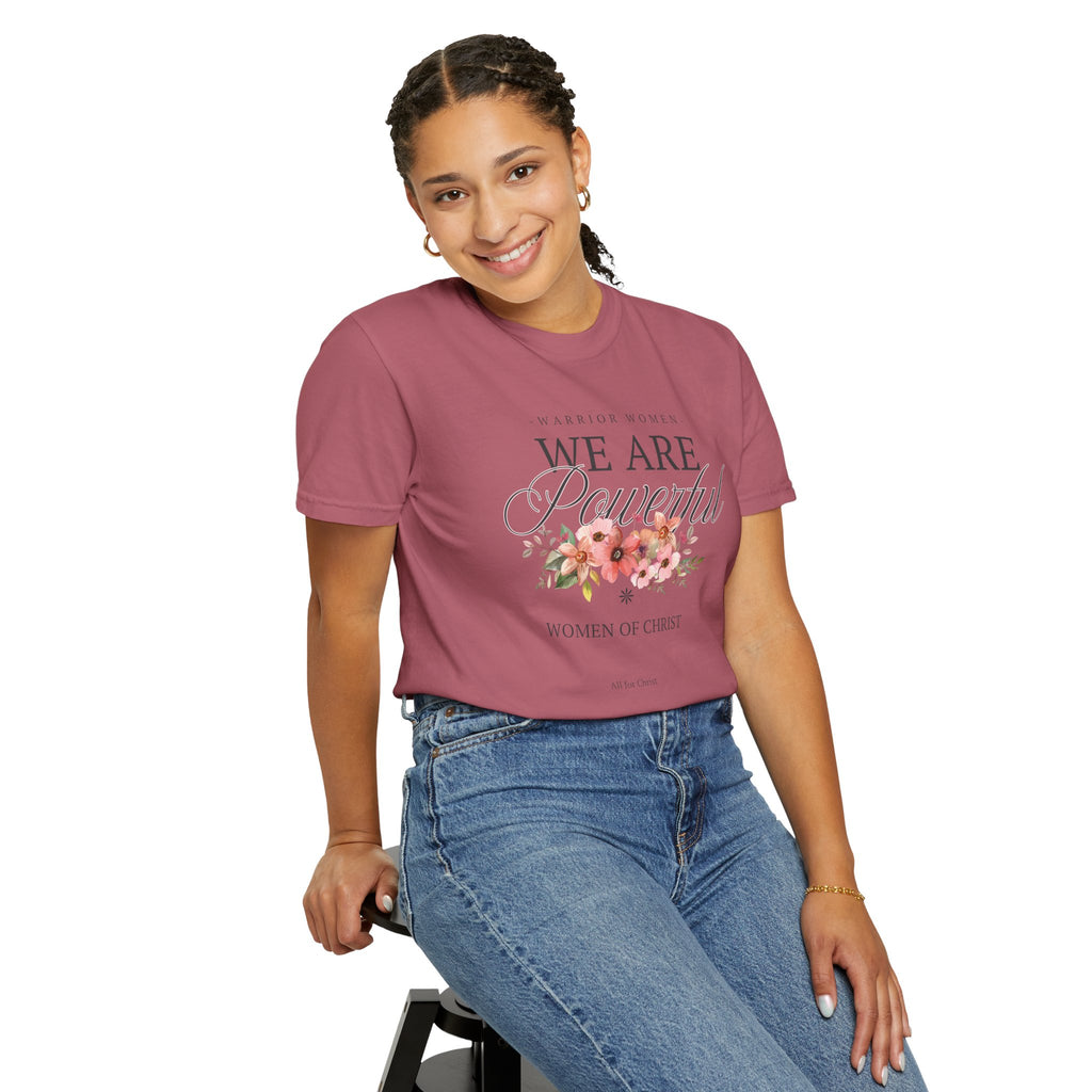 We Are Powerful Floral Christian T-Shirt