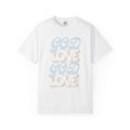 God Love Graphic T-Shirt — Retro Pastel Faith Tee