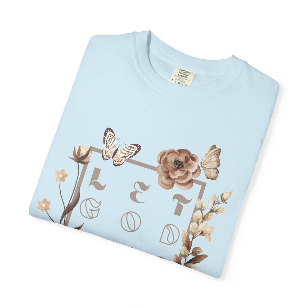 Retro Floral "Let God Lead" T-Shirt