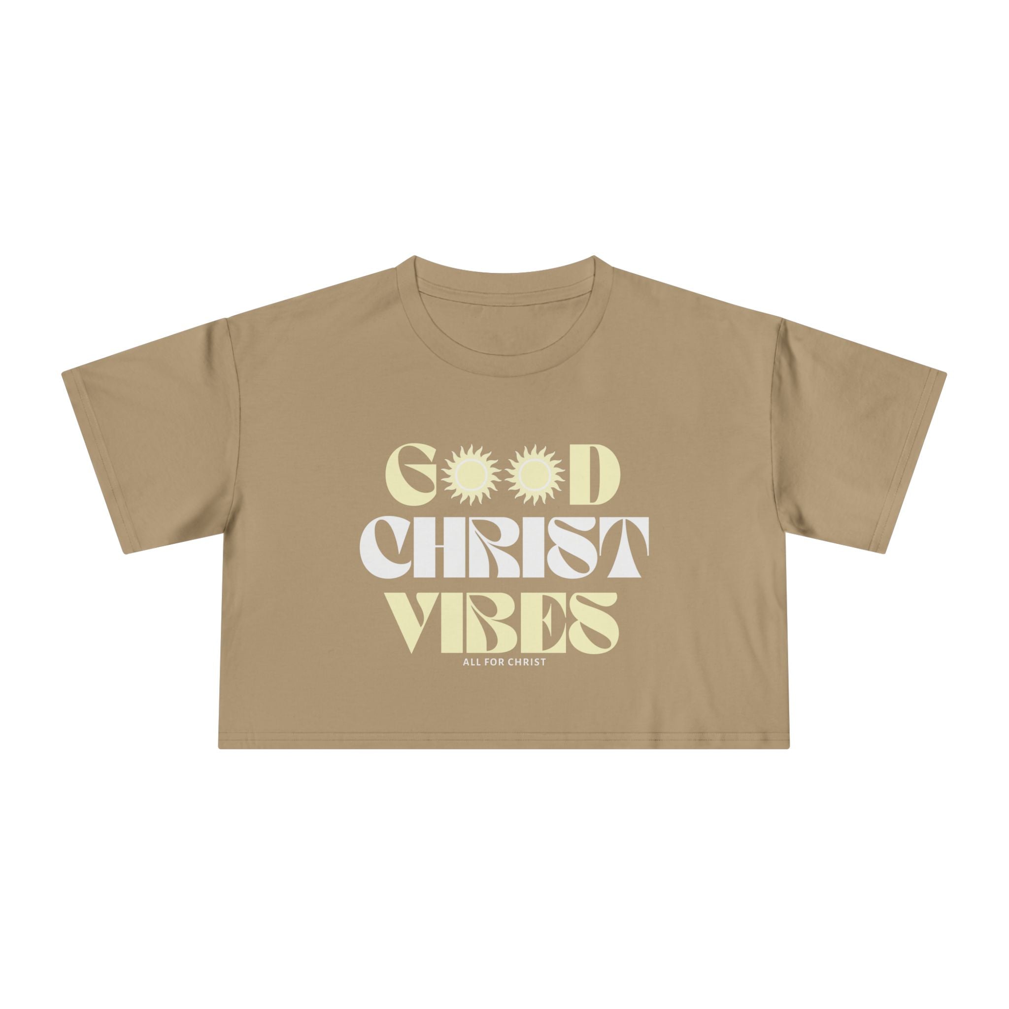 Good Christ Vibes Crop Tee — Inspirational Christian Women’s Crop Top