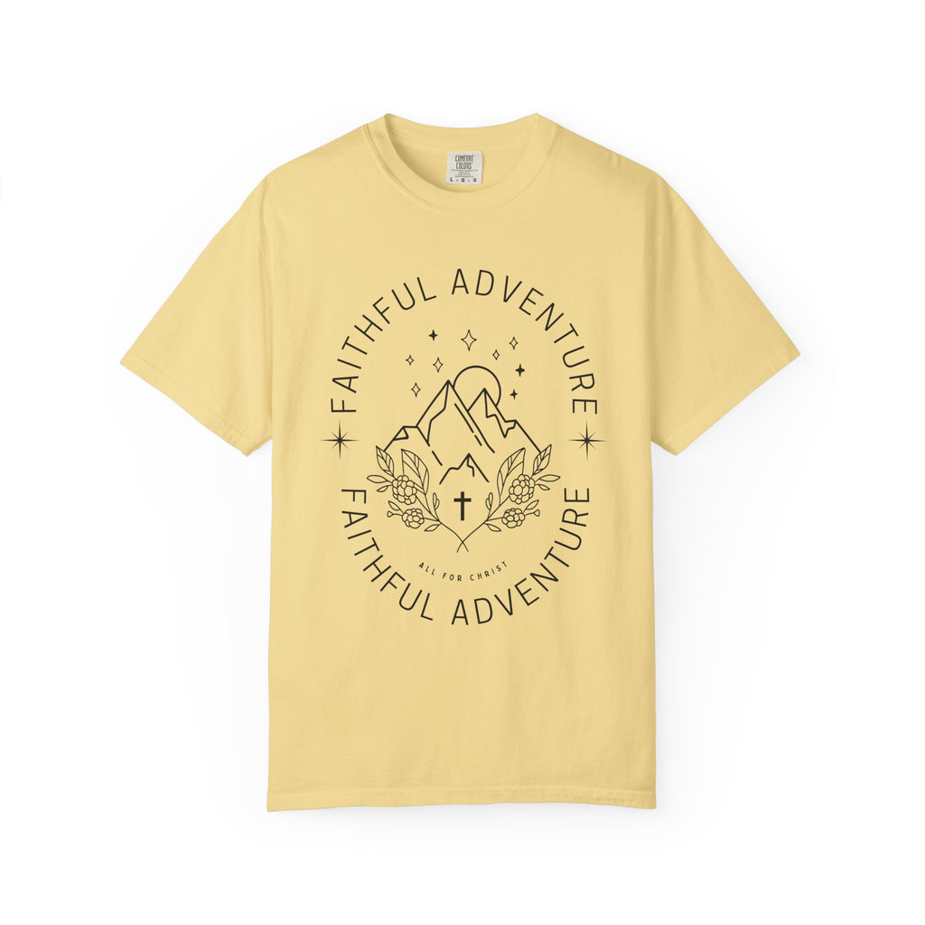 Faithful Adventure T-Shirt — Christian Mountain Graphic Tee