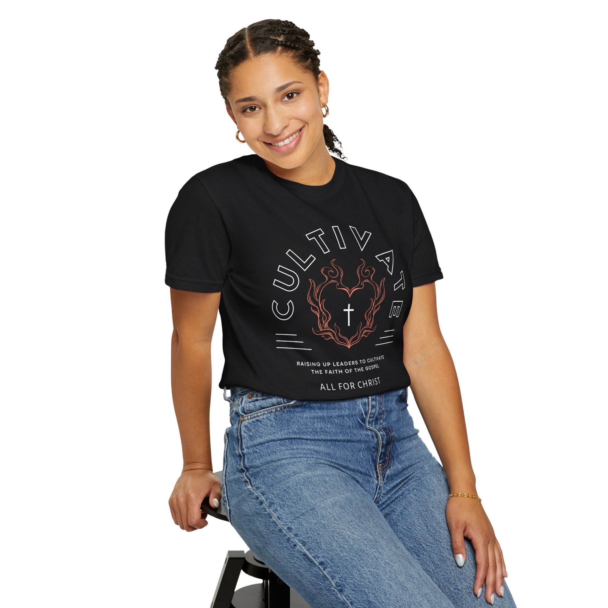Cultivate Christian T-Shirt — 'All For Christ' Church Ministry Tee