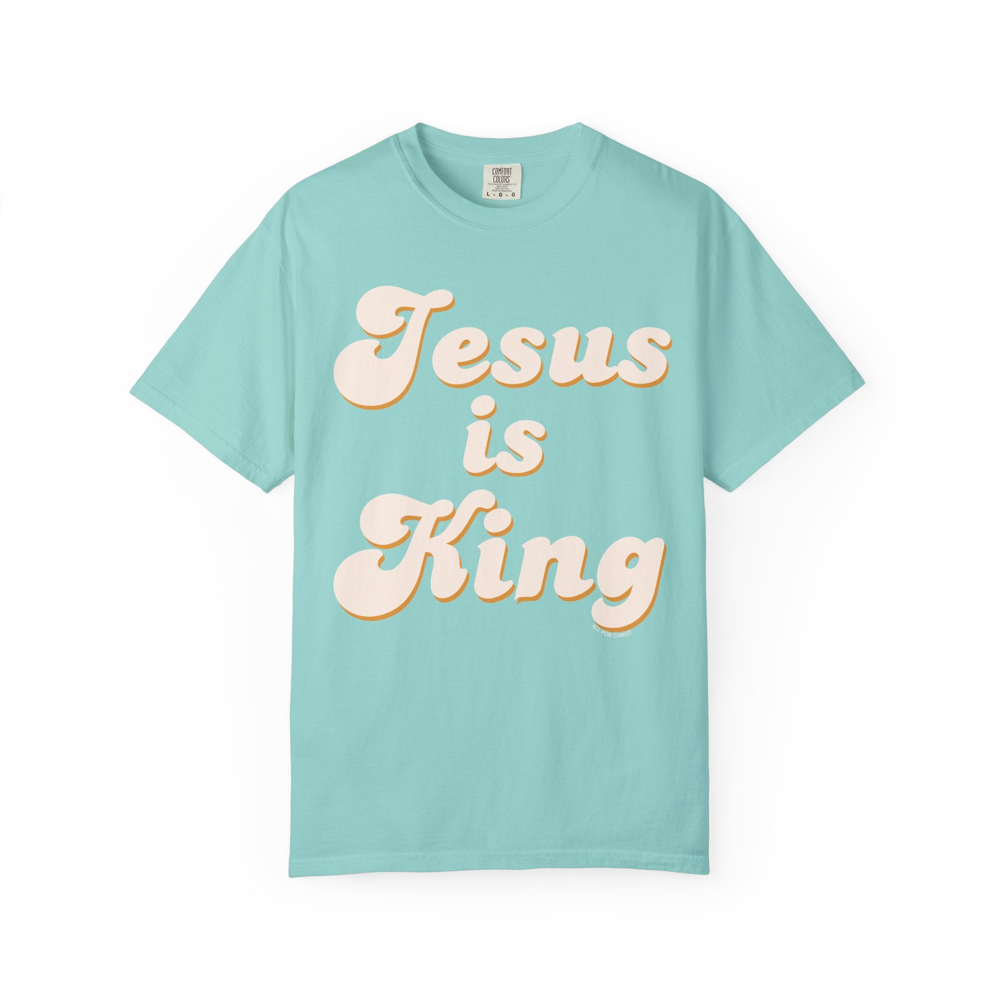 Jesus Is King T‑Shirt — Retro Christian Faith Tee