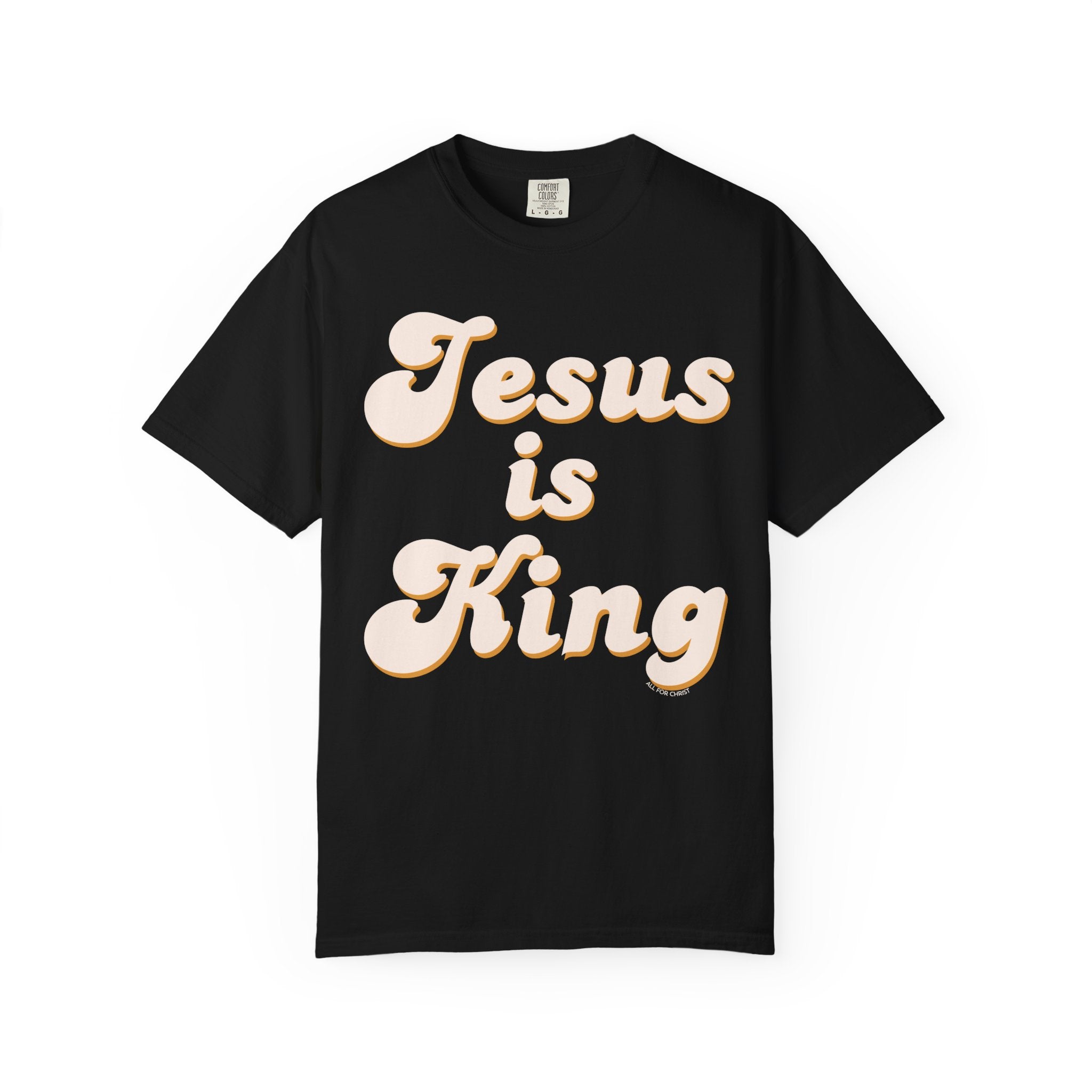 Jesus Is King T‑Shirt — Retro Christian Faith Tee