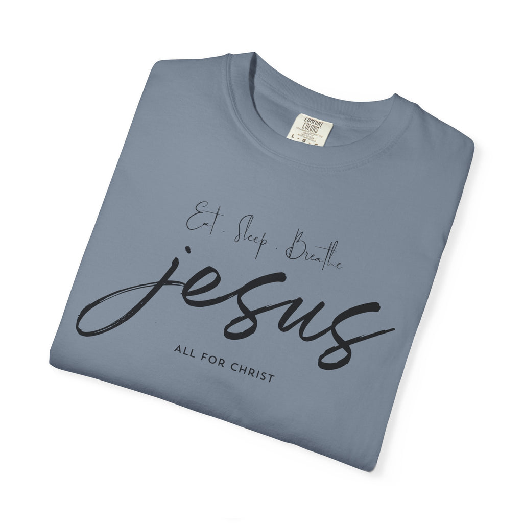 Jesus Script Tee - 'All for Christ' Faith Graphic T-Shirt
