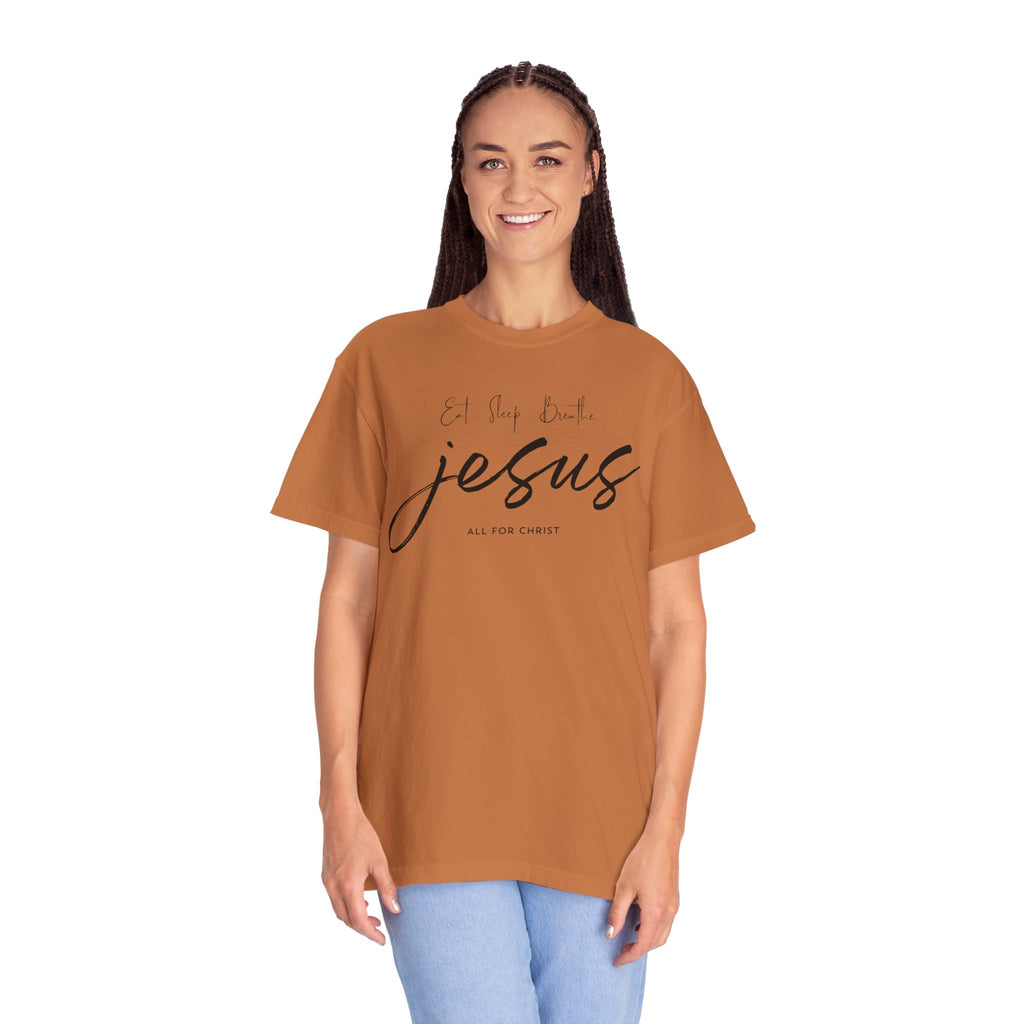 Jesus Script Tee - 'All for Christ' Faith Graphic T-Shirt