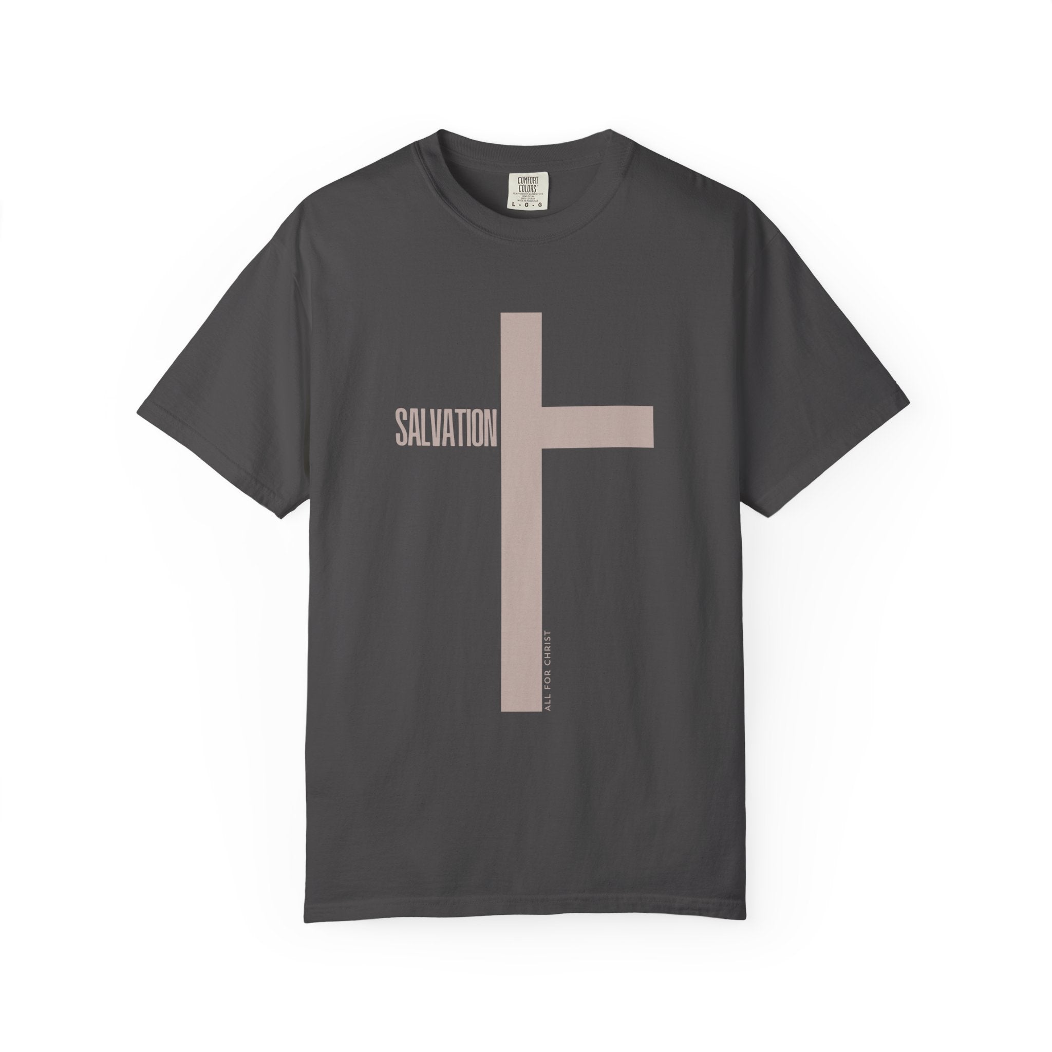 Salvation Cross T-Shirt — Minimal Christian Faith Tee