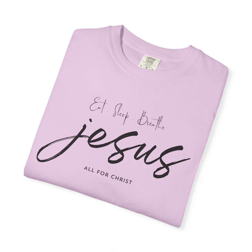 Jesus Script Tee - 'All for Christ' Faith Graphic T-Shirt