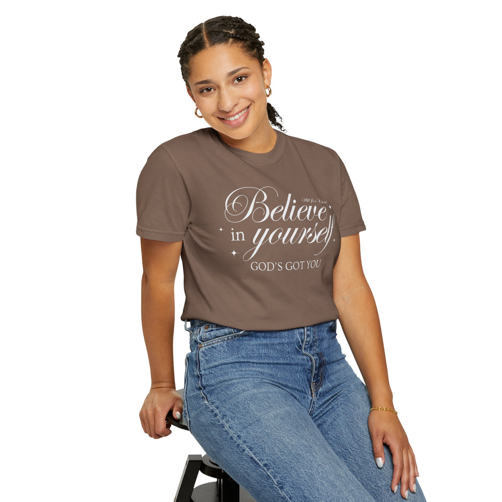 Believe In Yourself Christian T‑Shirt — "God's Got You" Inspirational Tee