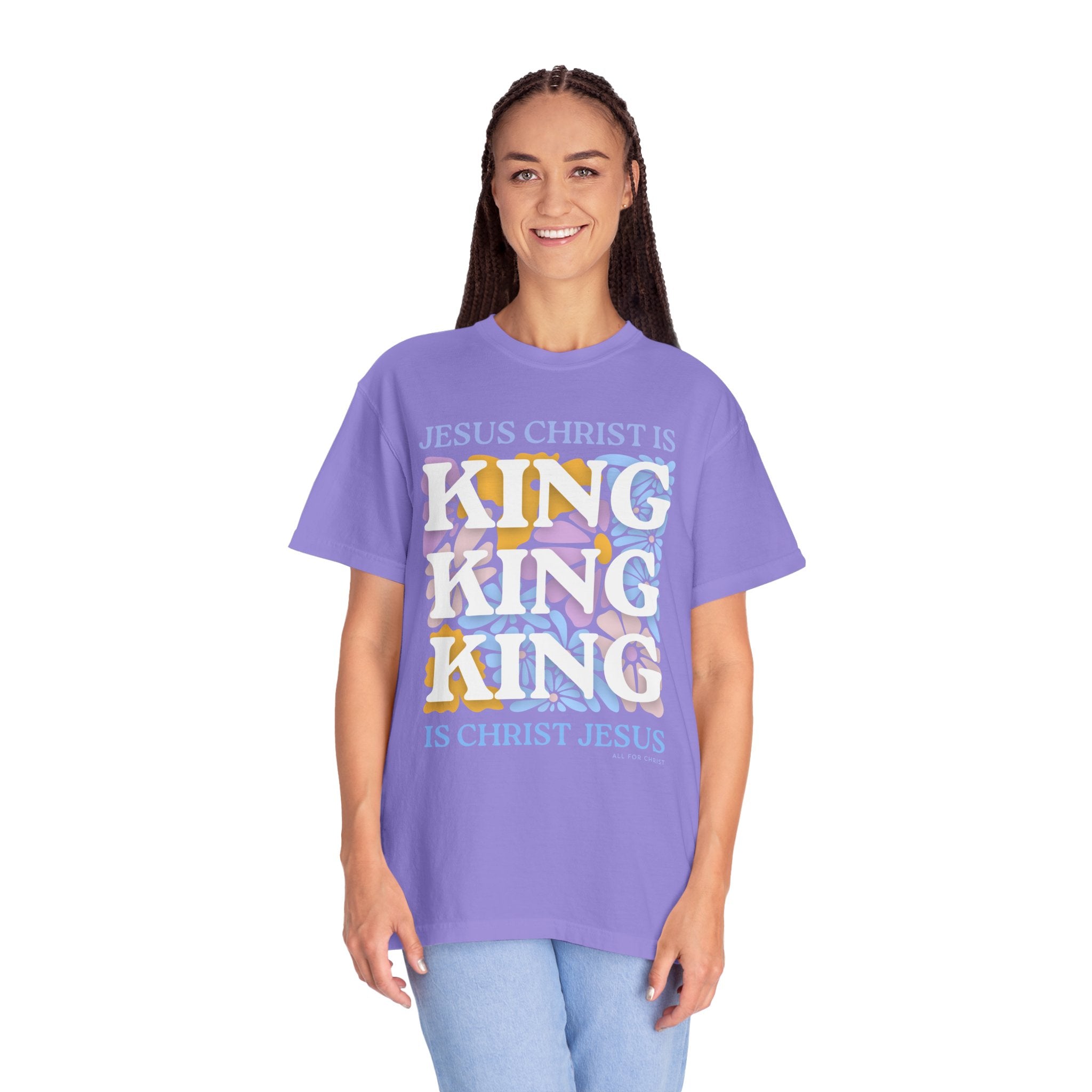 Christian 'King' Graphic T-Shirt — Jesus Christ Is King Faith Tee