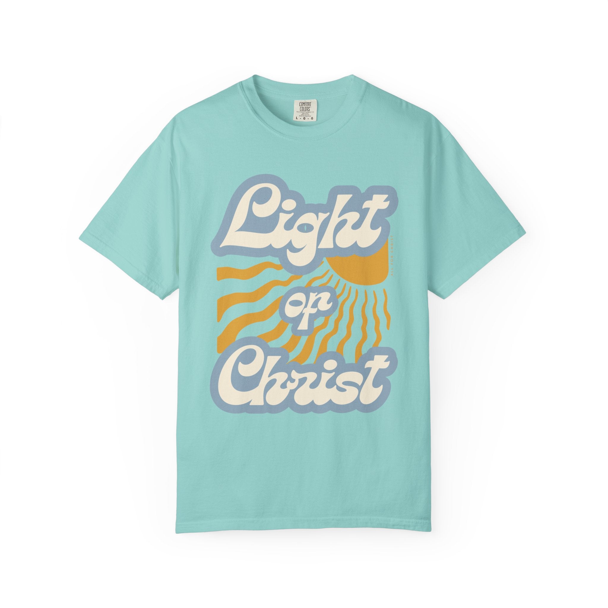 Light on Christ T-Shirt — Retro Christian Faith Tee