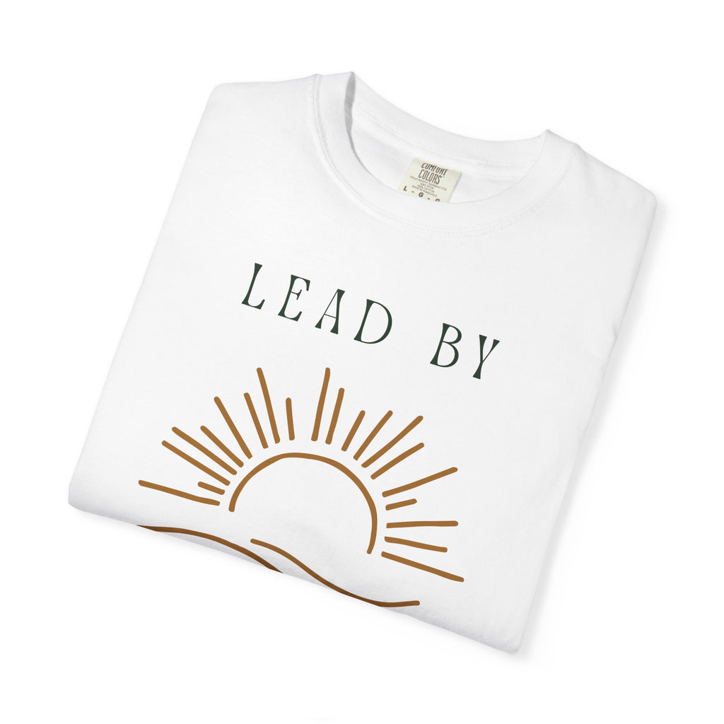 Lead By His Light T-Shirt — Christian Inspirational Sun Graphic Tee