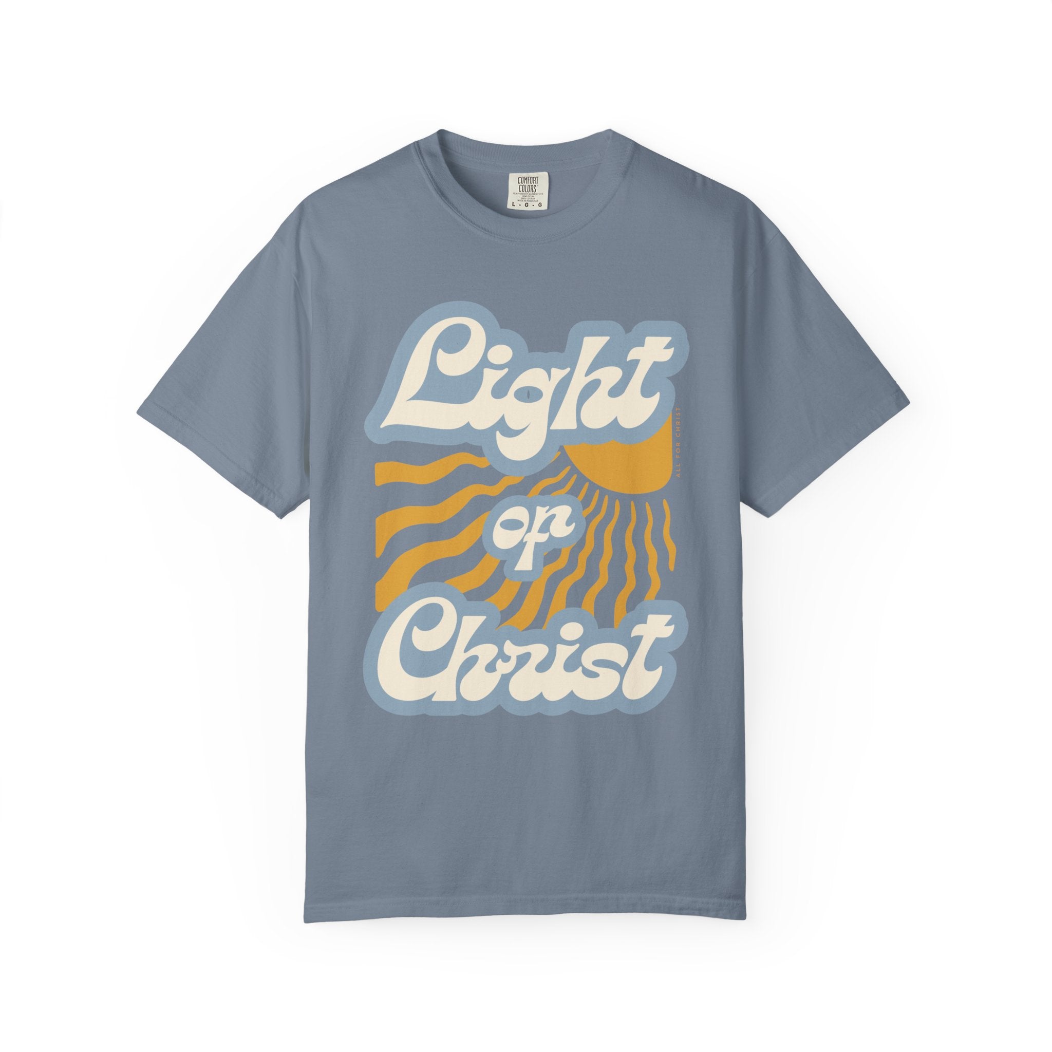 Light on Christ T-Shirt — Retro Christian Faith Tee