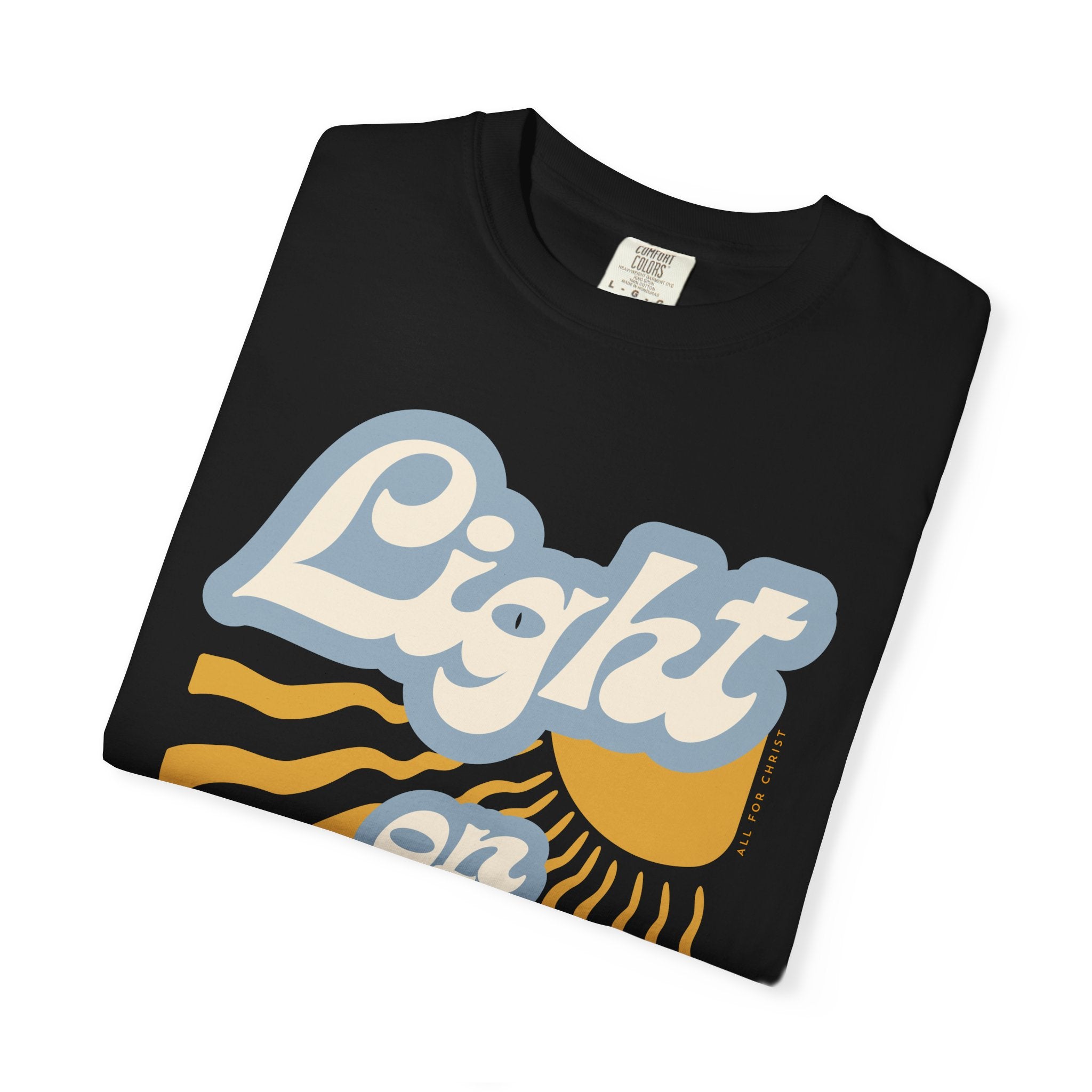 Light on Christ T-Shirt — Retro Christian Faith Tee