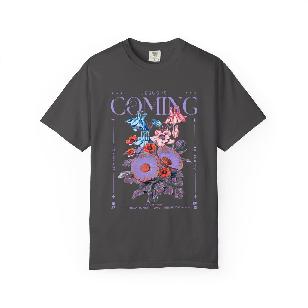 Coming Floral T-Shirt — Vintage Botanical Graphic Tee