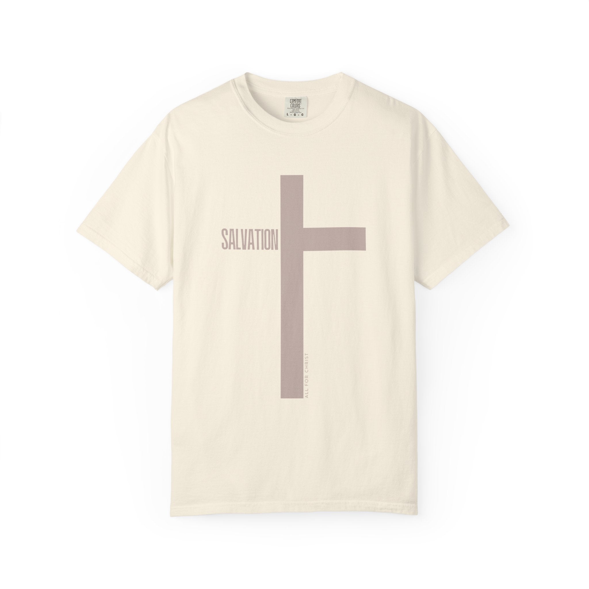 Salvation Cross T-Shirt — Minimal Christian Faith Tee