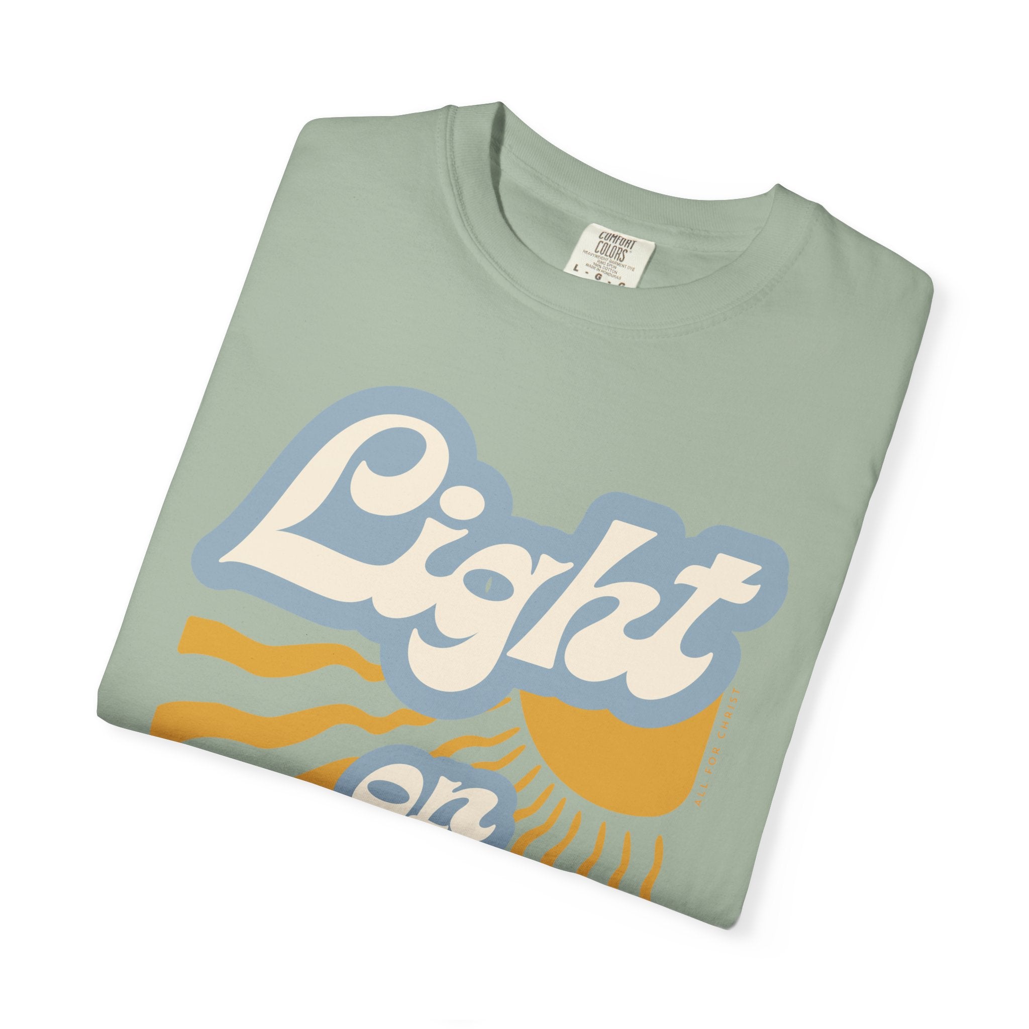 Light on Christ T-Shirt — Retro Christian Faith Tee