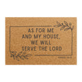 "Serve the Lord" Doormat -  Scripture Welcome Mat
