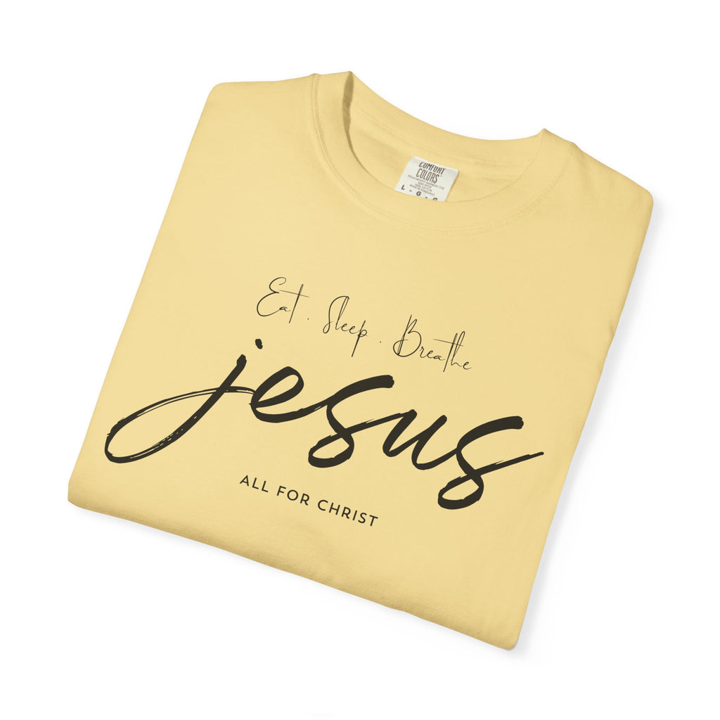 Jesus Script Tee - 'All for Christ' Faith Graphic T-Shirt