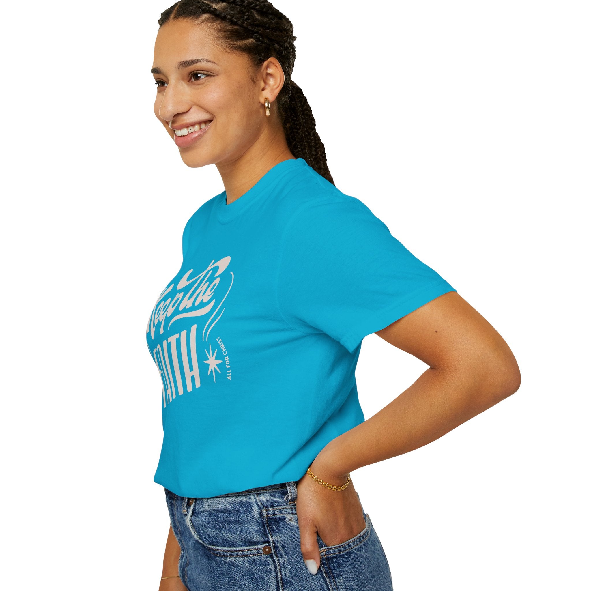Keep the Faith T-Shirt — Retro Script Inspirational Tee