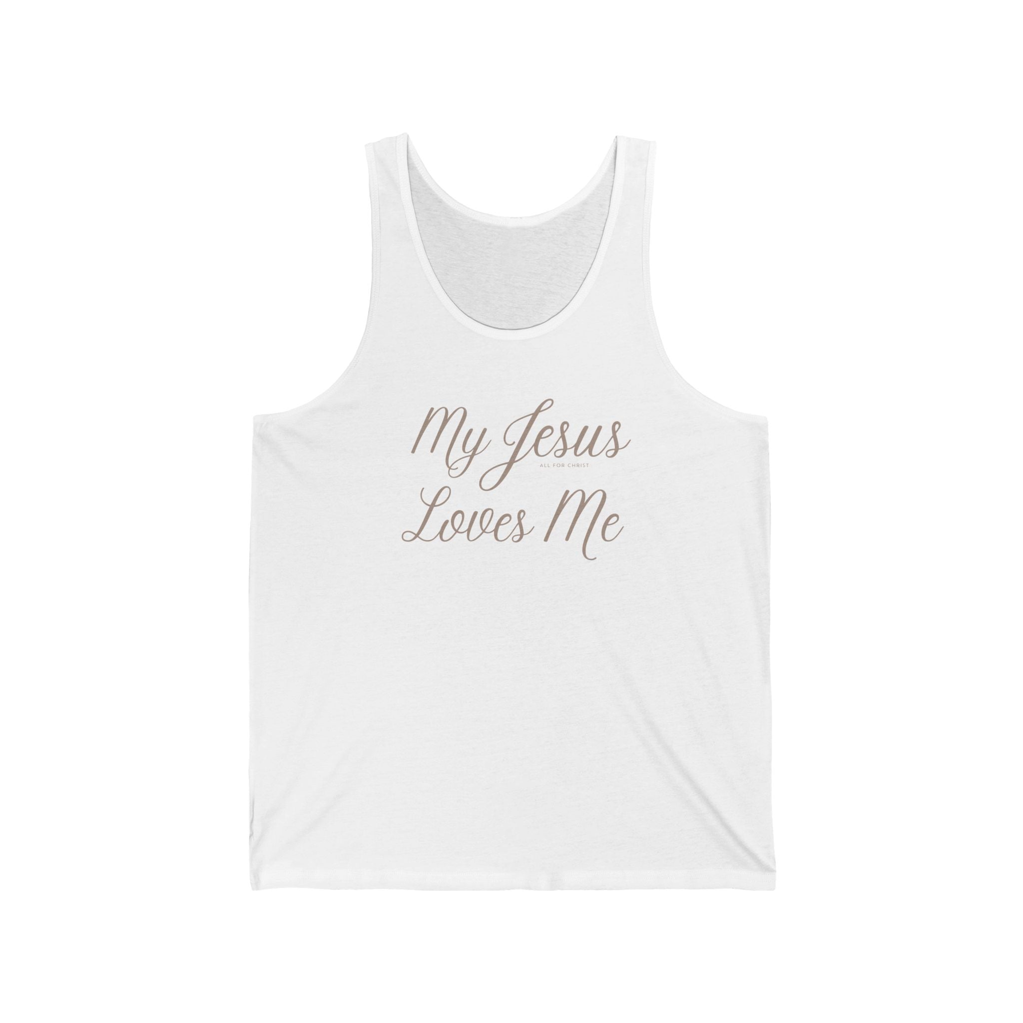 My Jesus Loves Me Tank Top — Christian Faith Prayer Tank