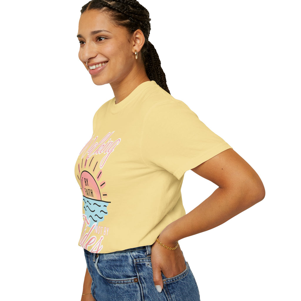 Walking by Faith Not by Tides T-Shirt