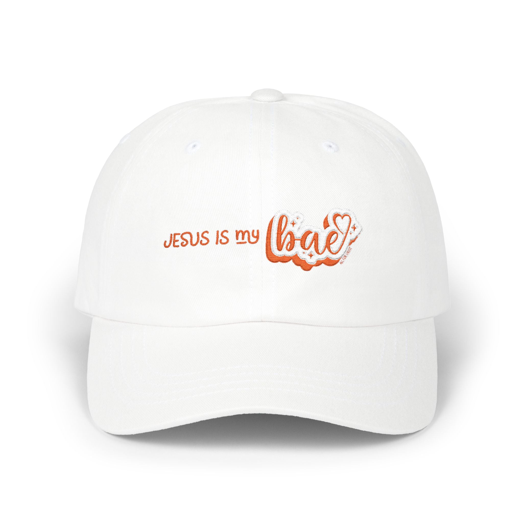Dad Hat — "Jesus Is My Bae" Embroidered Christian Baseball Cap