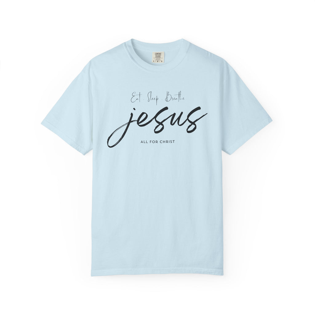 Jesus Script Tee - 'All for Christ' Faith Graphic T-Shirt