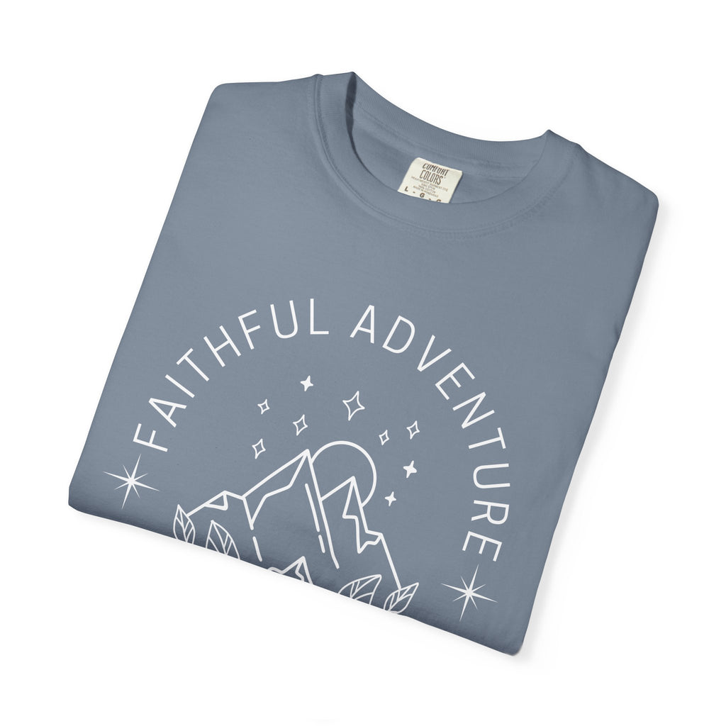 Faithful Adventure T-Shirt — Christian Mountain Graphic Tee