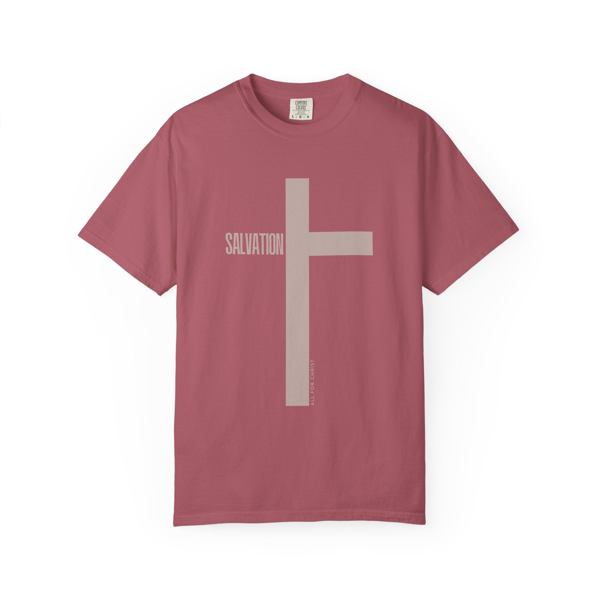 Salvation Cross T-Shirt — Minimal Christian Faith Tee