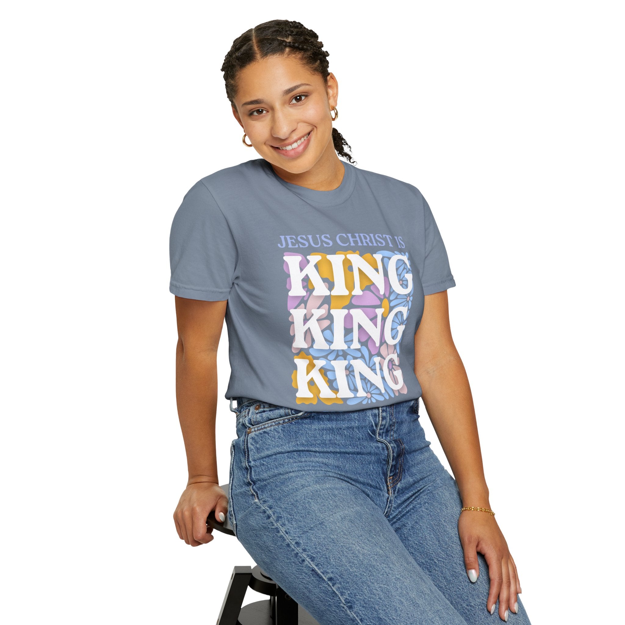 Christian 'King' Graphic T-Shirt — Jesus Christ Is King Faith Tee