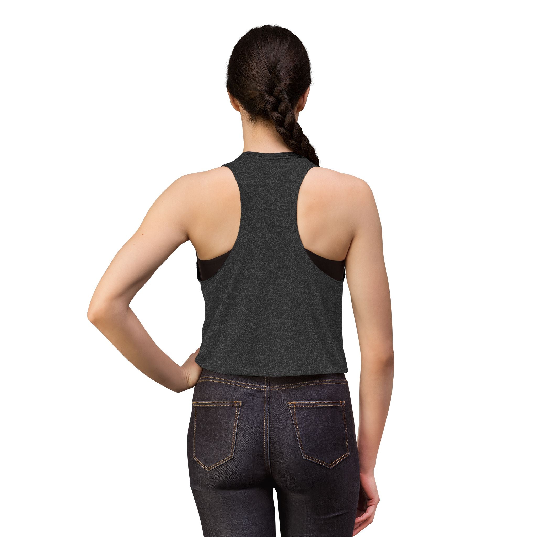 Love God Crop Top — Retro Script Christian Tank