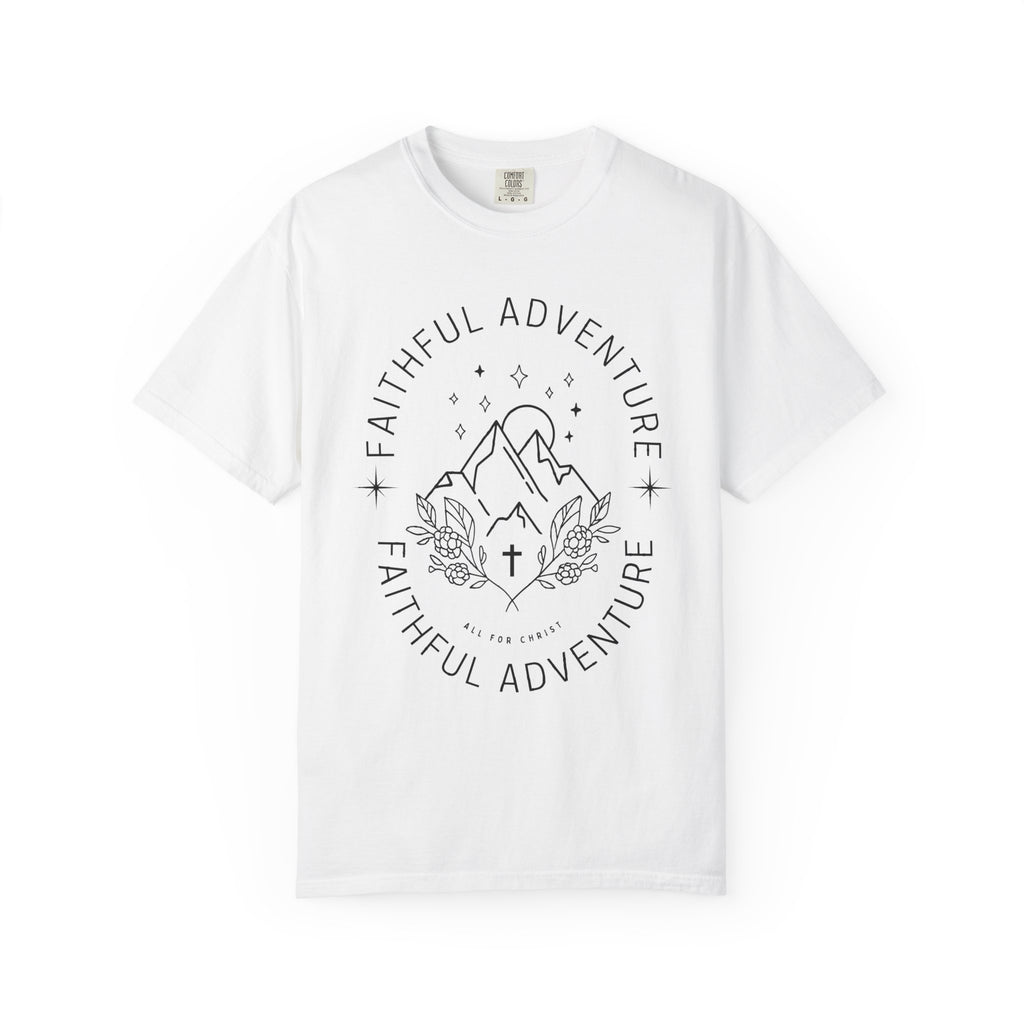 Faithful Adventure T-Shirt — Christian Mountain Graphic Tee