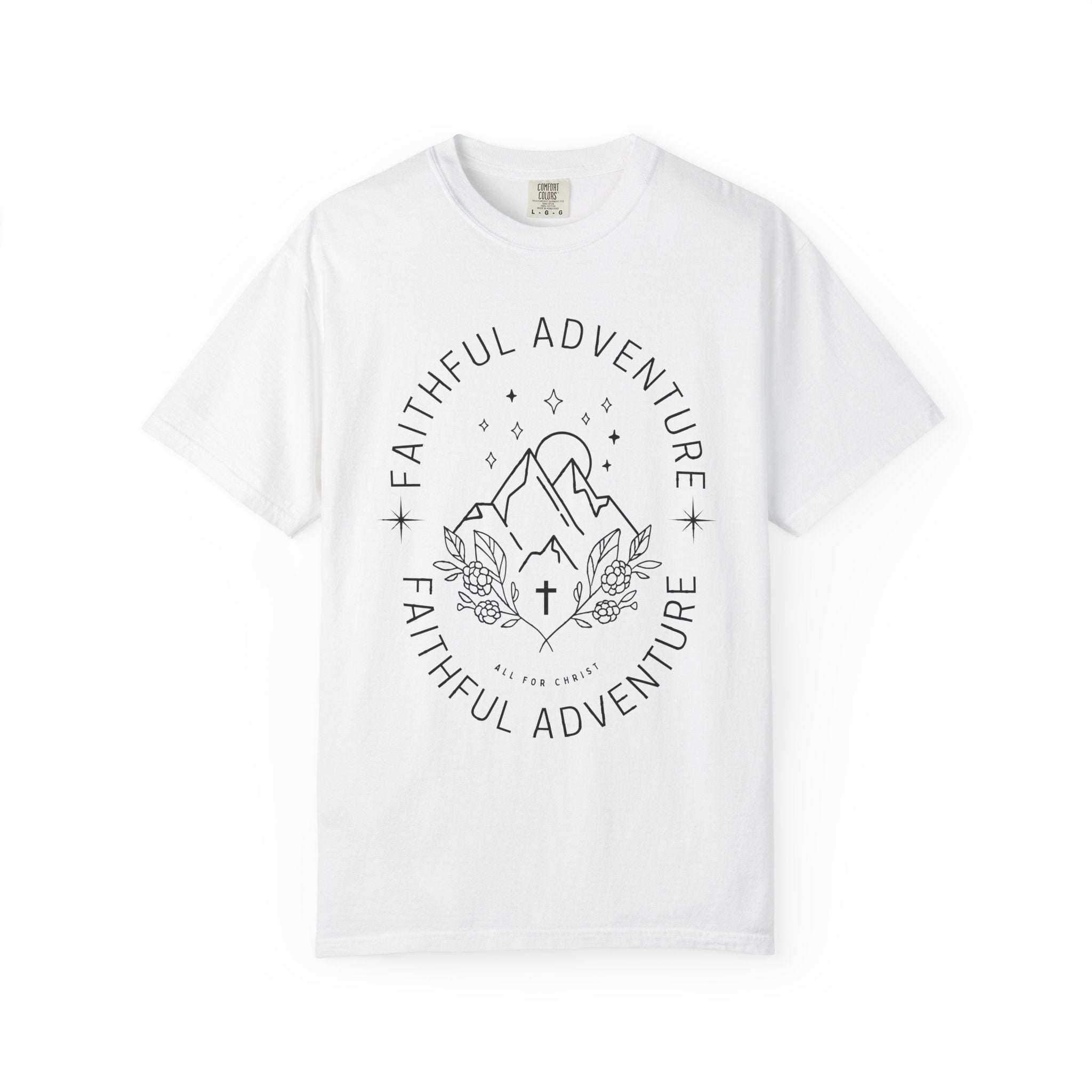 Faithful Adventure T-Shirt — Christian Mountain Graphic Tee