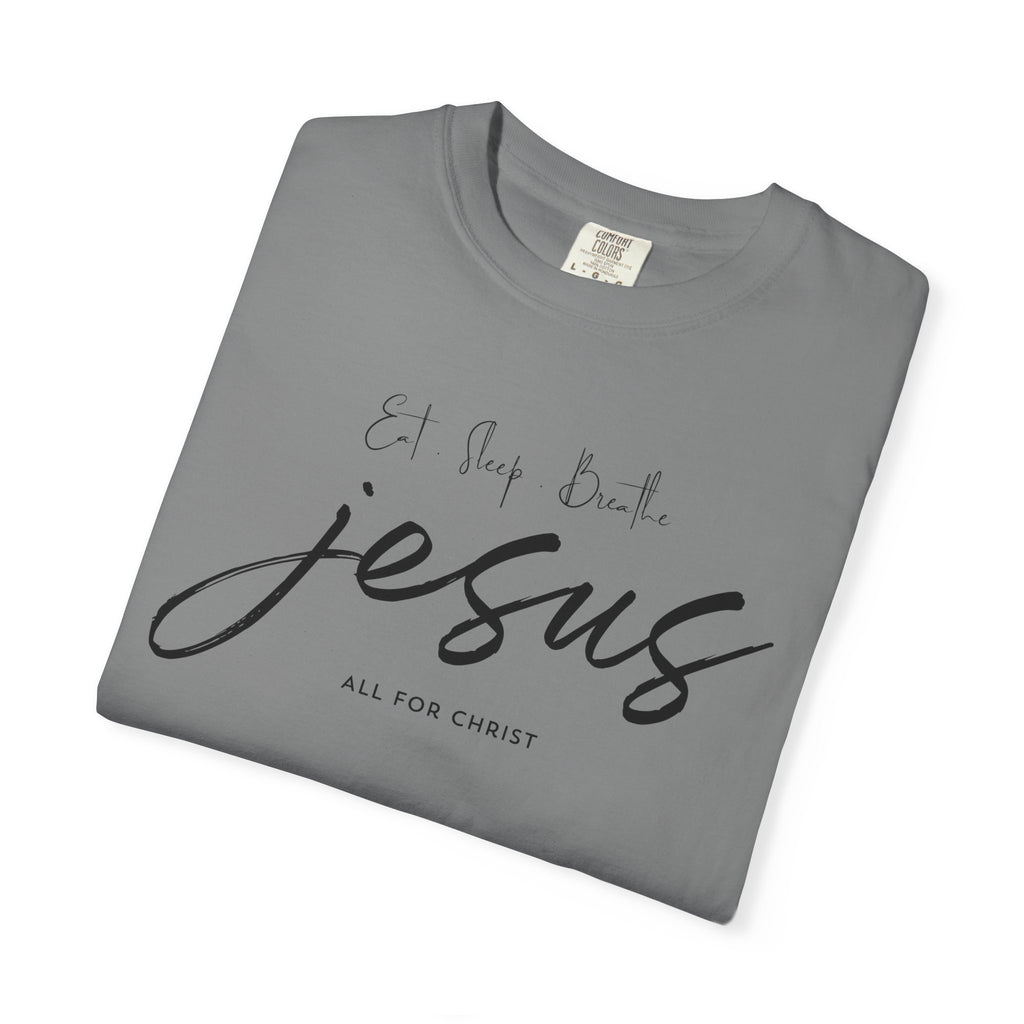 Jesus Script Tee - 'All for Christ' Faith Graphic T-Shirt