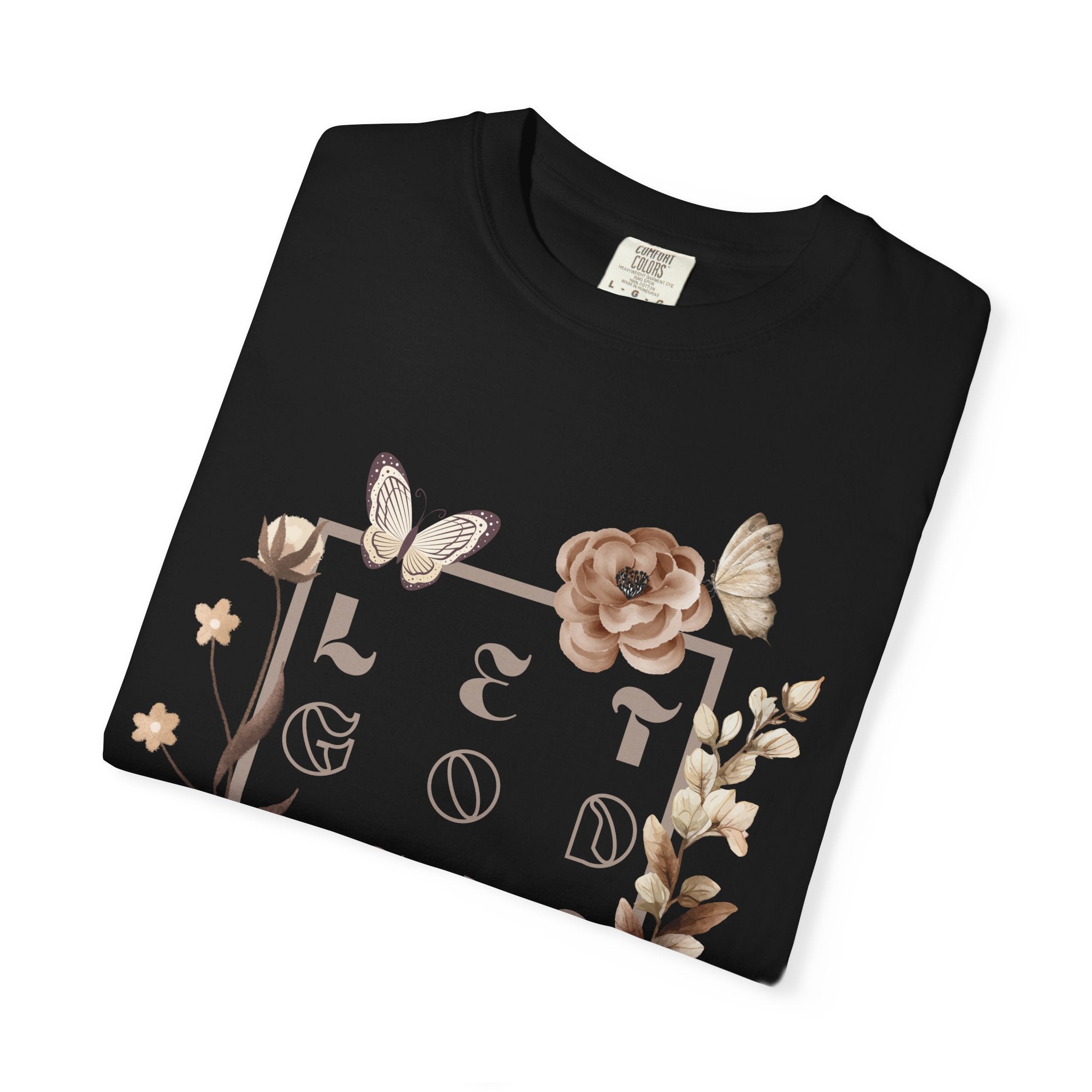 Retro Floral "Let God Lead" T-Shirt