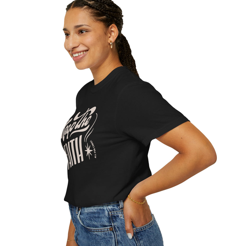 Keep the Faith T-Shirt — Retro Script Inspirational Tee