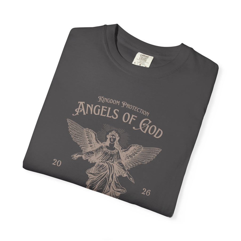 Angel Graphic T-Shirt — "Angels of God / Light of Christ" Religious Tee