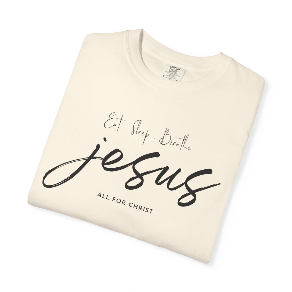 Jesus Script Tee - 'All for Christ' Faith Graphic T-Shirt