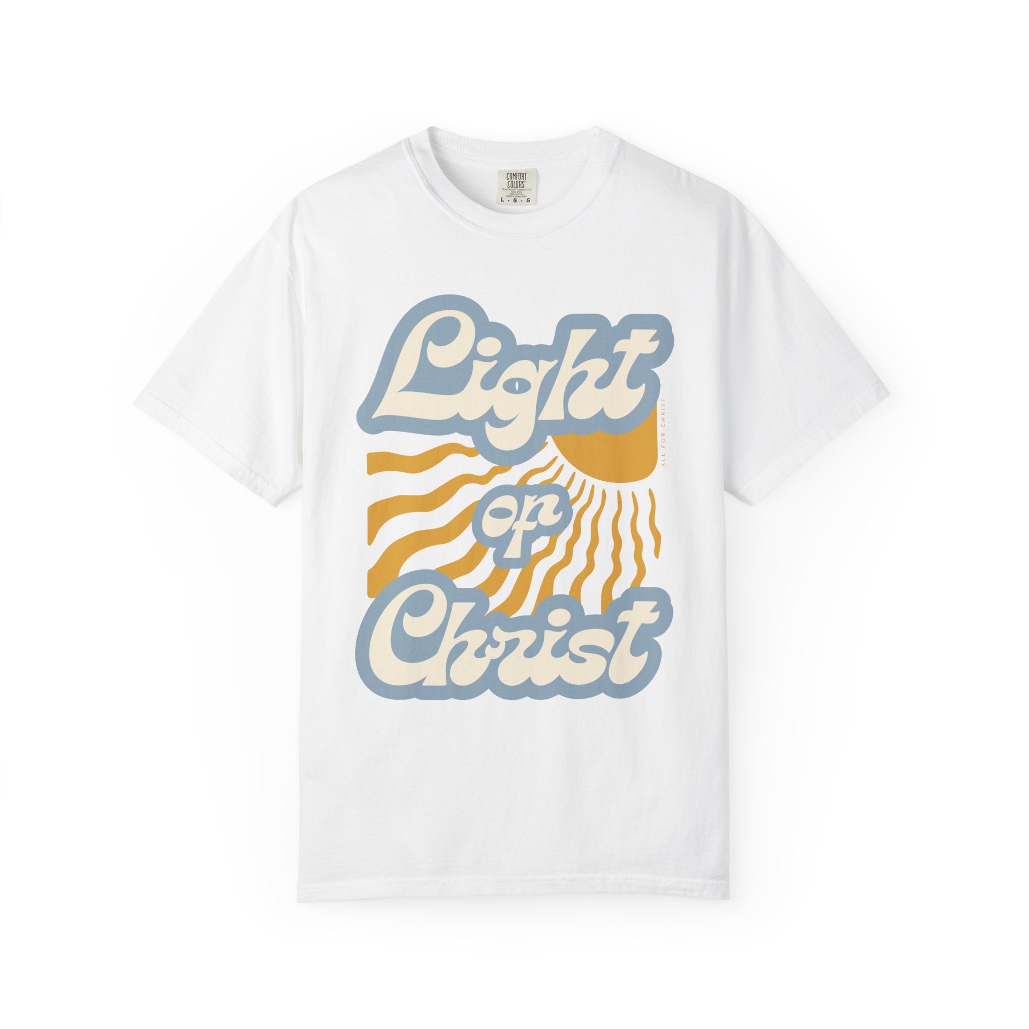 Light on Christ T-Shirt — Retro Christian Faith Tee