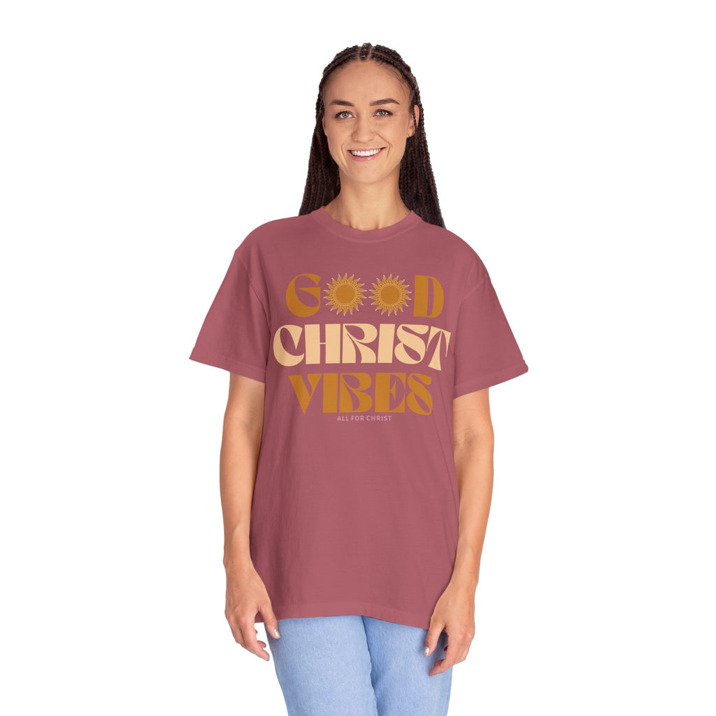 Good Christ Vibes T-Shirt — Retro Faith Graphic Tee