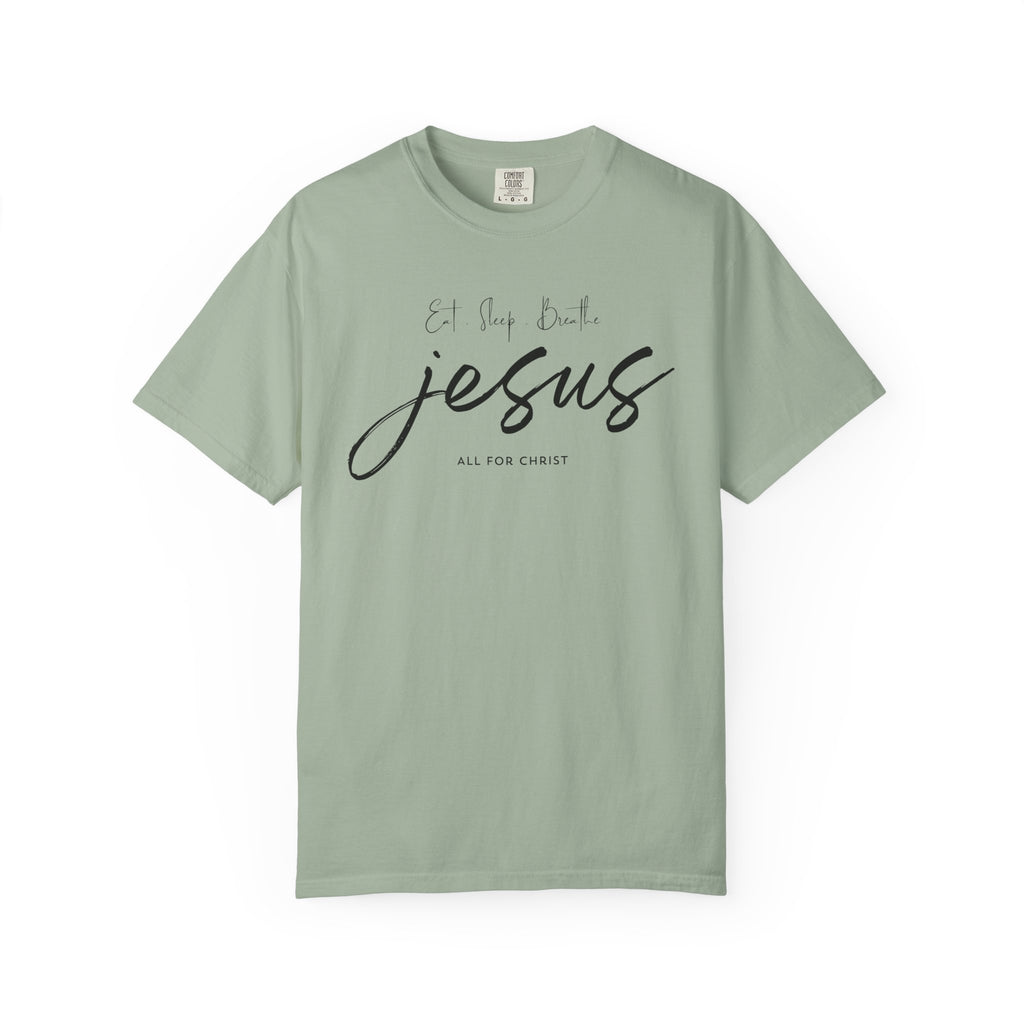 Jesus Script Tee - 'All for Christ' Faith Graphic T-Shirt