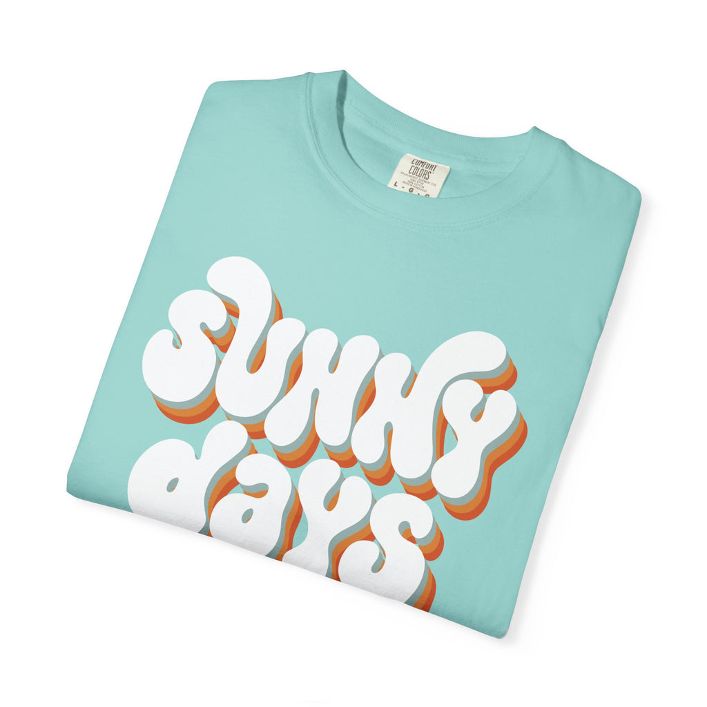 Sunny Days Ahead T-Shirt — Retro Bubble Letter Summer Tee