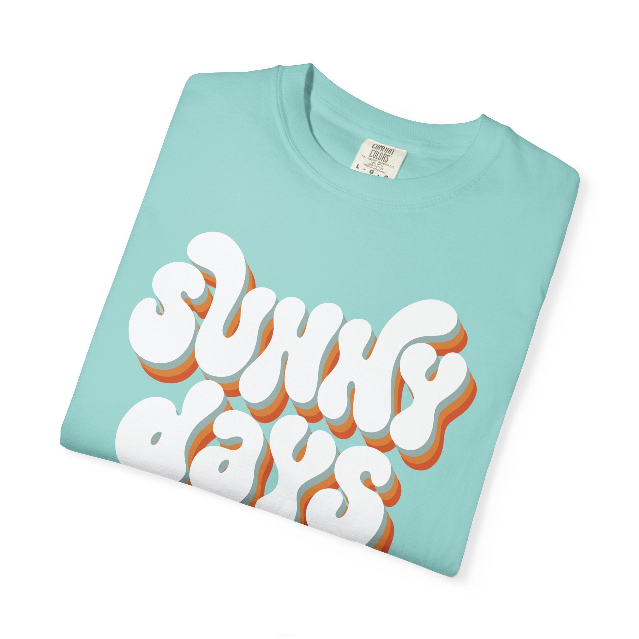 Sunny Days Ahead T-Shirt — Retro Bubble Letter Summer Tee