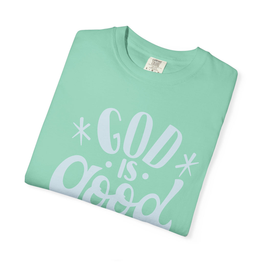 God Is Good T-Shirt — Vintage Script Faith Tee