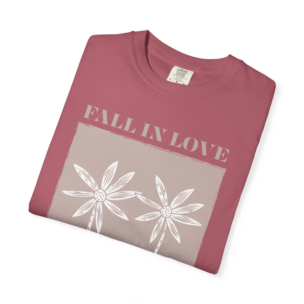 Faith Floral T‑Shirt — "Fall in Love with Jesus" Graphic Tee