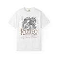 Rodeo Cowgirl T-Shirt — "Ride Like a Cowgirl of Jesus Christ" Western Horse Graphic