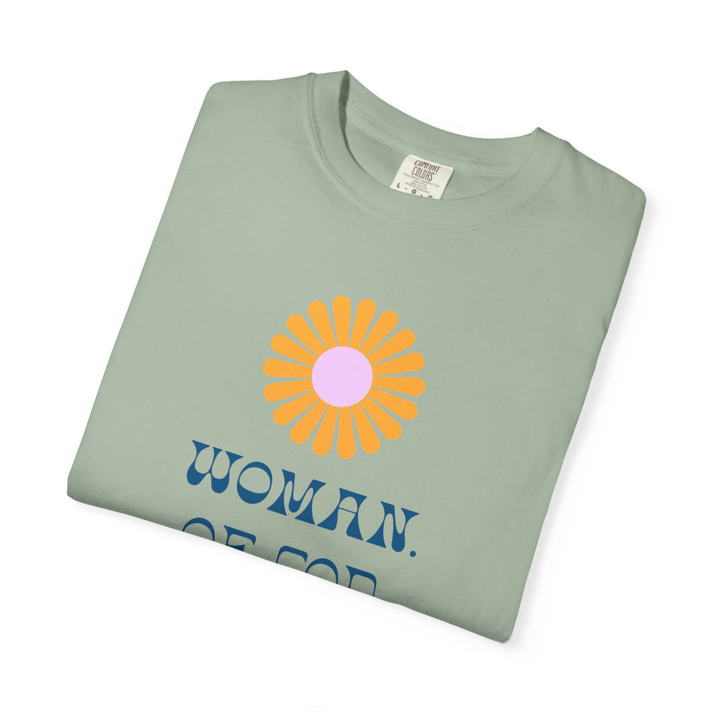 Woman of God T-Shirt — Floral Graphic Christian Tee
