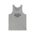 Normalize Talking About Christ Tank Top – Christian Faith Graphic Tank
