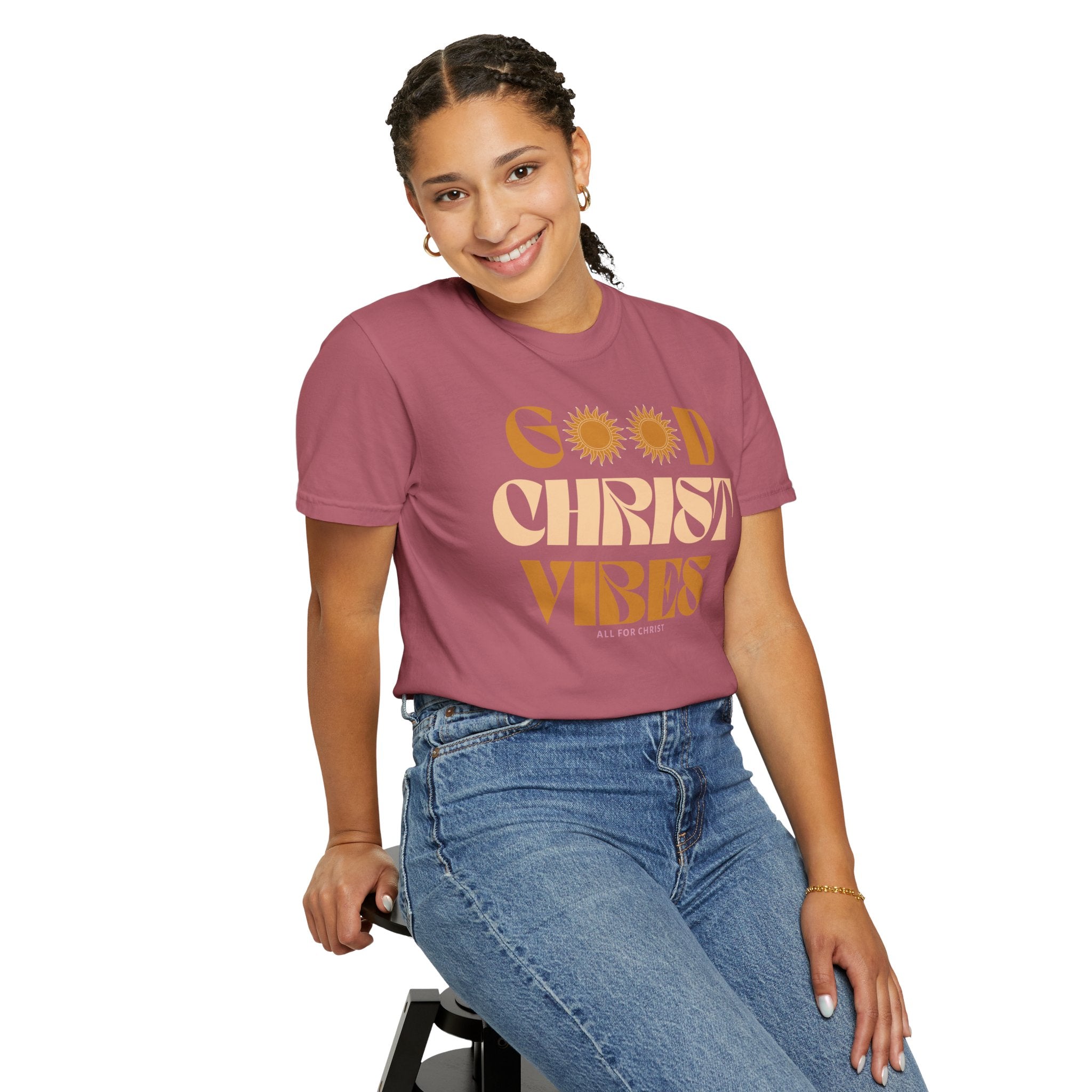 Good Christ Vibes T-Shirt — Retro Faith Graphic Tee